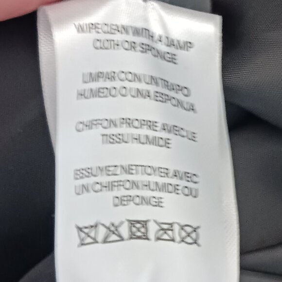 Calvin Klein Black Faux Leather Lightweight Coat, Size Medium Classic, Vegan - Picture 15 of 16